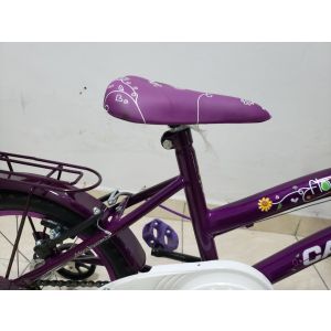 Bicicleta Infantil Cairu Aro 16 Flowers com Rodinha e Cesta Violeta