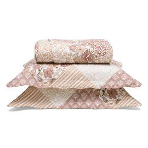 Colcha Casal em Matelassê com Dois Porta Travesseiros Buettner Essency