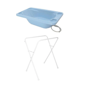 Galzerano Banheira Bebe Plastica Acqua Trio Azul Azulpastel