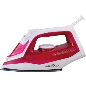 Ferro de Passar Roupa Britânia, Rosa , Base Antiaderente , função vapor extra , BFV201R 127V