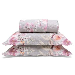 Colcha Queen Size em Matelassê com Dois Porta Travesseiros Buettner Cláudia