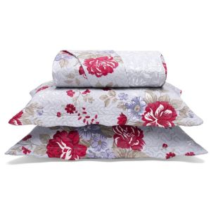 Colcha King Size em Matelassê com Dois Porta Travesseiros Buettner Damaris