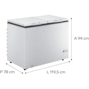 Freezer Horizontal Consul 2 portas 414L CHB42FB 220V