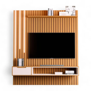 Home para Tvs 80" Tucumã 1.8 Nature com Led Jb
