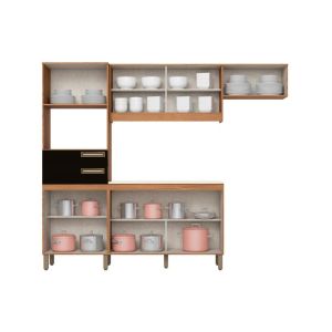 KIT COZINHA B107 07 PORTAS E 02 GAVETAS