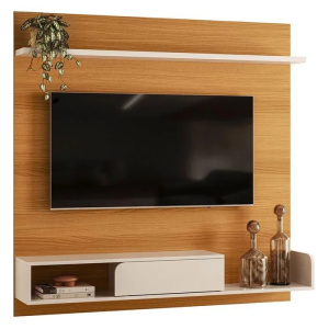 Painel para Tv Suspenso Evo Cinamomo Off White – Hb Móveis Cinamomo Off White