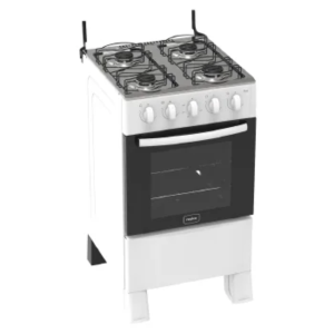 Fogão 4 Bocas a Gás Realce Ares Acendimento Manual Branco