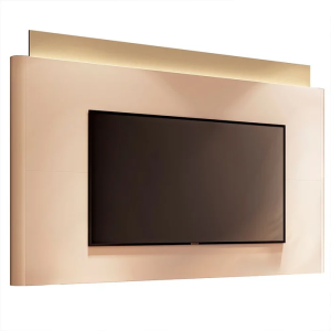 Painel com Led Nobre Tv até 85 Polegadas em Off White/champagne G26 - Hb Móveis Off White/champagne
