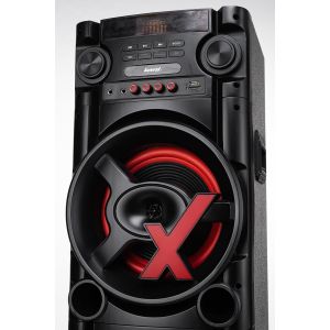 Caixa de Som Amplificada ACA 1000 New X SFM - 1000W RMS, Bluetooth, Amplificador Digital, Equalizador, USB